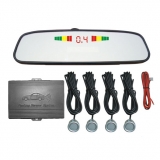 Rear view mirror parking sensor system